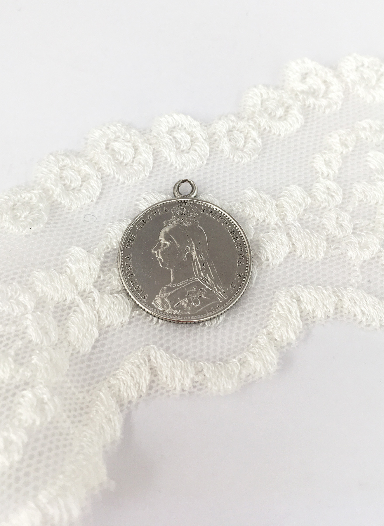 Sterling silver threepence coin, lucky something old